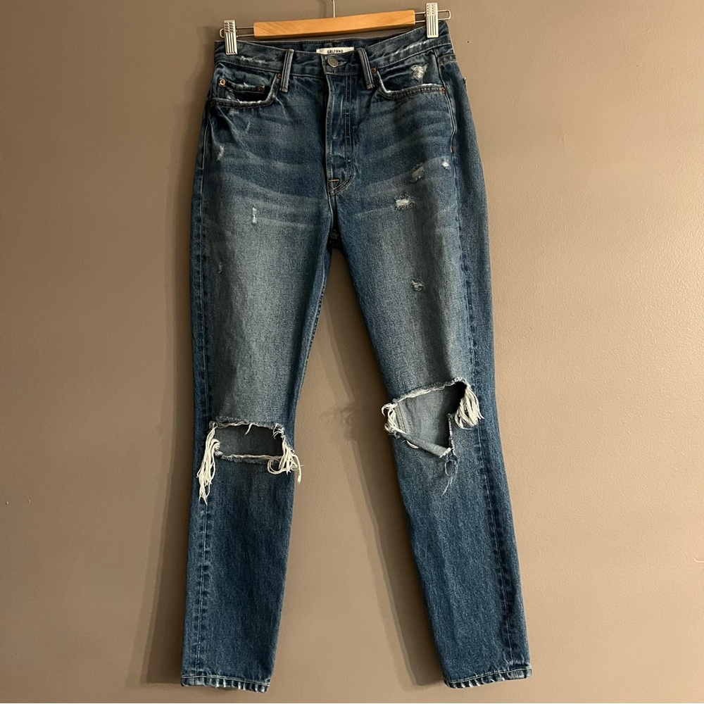 GRLFRND Karolina High Rise Skinny Jeans Distressed I Put A Spell On You …